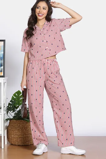 Buy Zivame 2 Mile Fashion Pyjama Set - Antique White